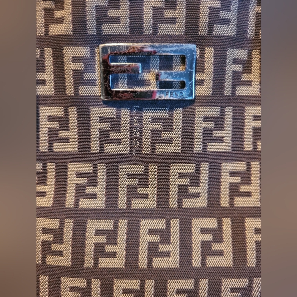 Fendi Brown Monogram Tote Bag w/COA - Picture 7 of 9
